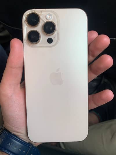 Iphone 16 pro max factory unlock non pta  minor back crack