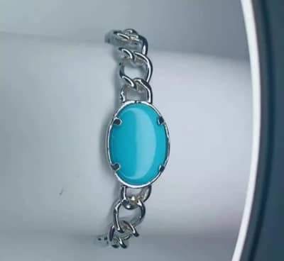 Faction Jewellery Froze stone silver with thick chain bracelet for boy