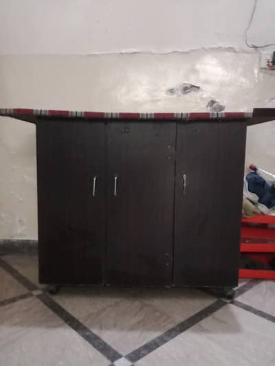 Iron stand with storage