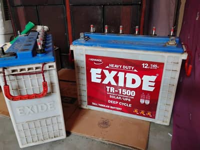 Exide tubler battery 145 Amp