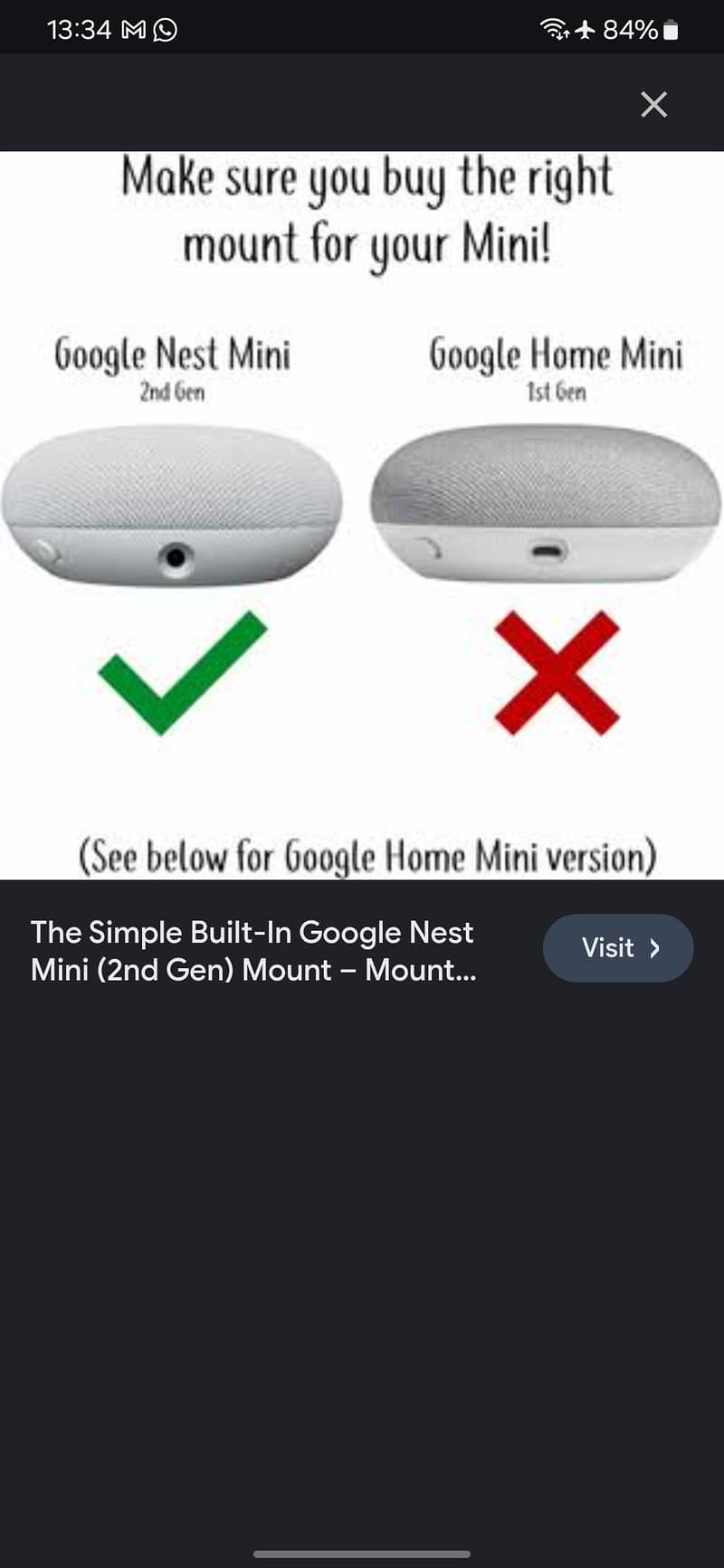 Google nest mini 2nd Generation 1