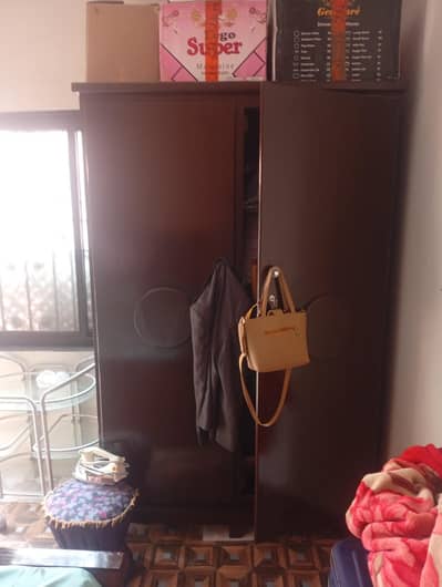 double bed singhr mez almari side table