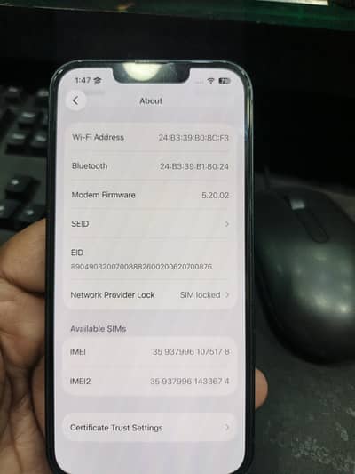 iohone 13 JV  128 GB  10/10 conditions battery health 97