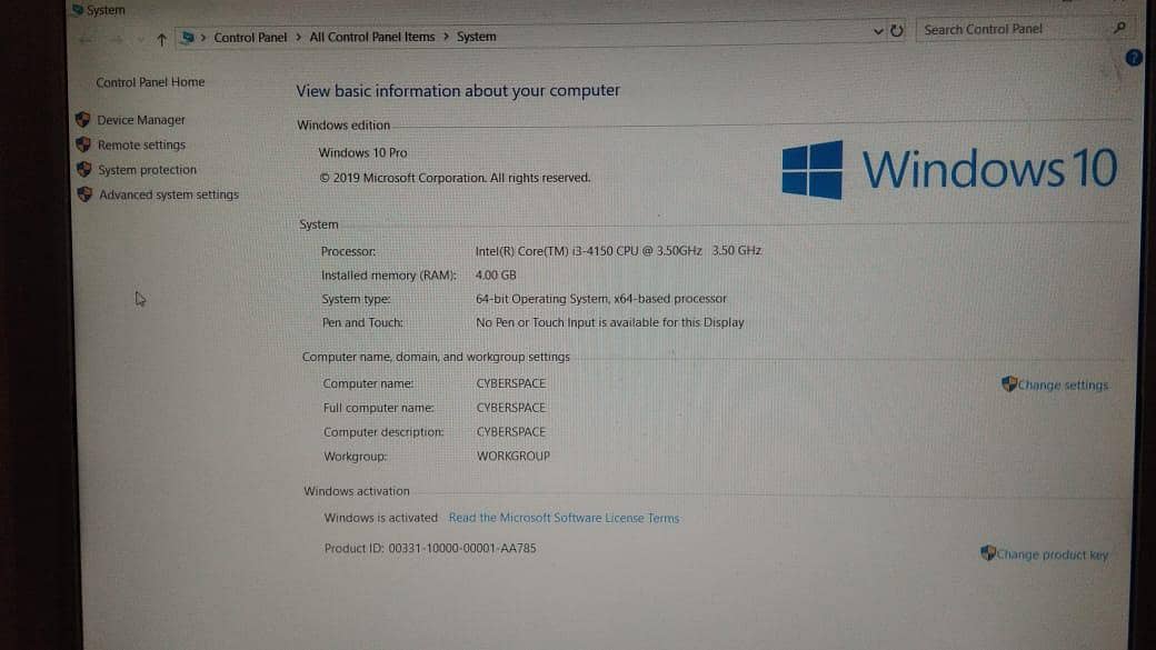 HP 4th gen pc with 19 inch monitor 3