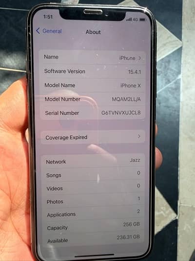 Iphone X 256Gb Pta Approved