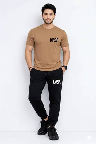 2pcs Men's Printed A1 Quality Shirt and trouser Set Cash on delivery