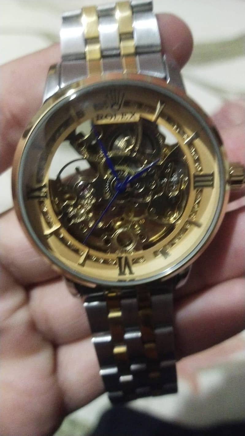 Rolex skeleton automatic watch 1