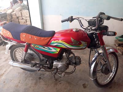 Honda CD70  model 2023 excellent condition bike for sale urgent