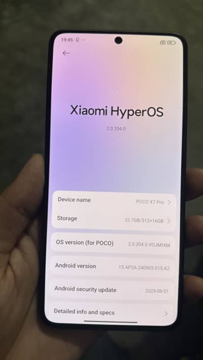 Poco X7 pro 512+16 gb