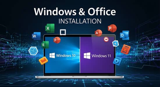 Windows 10/11 Installation — MS Office Setup — Laptop & PC Software
