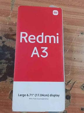 Xiaomi Redmi A3 4/64 PTA APPROVED WITH BOX