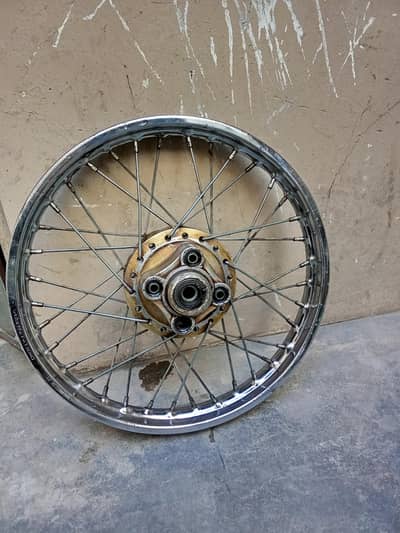 Honda 125 Back Tire Rim with Complete Drum