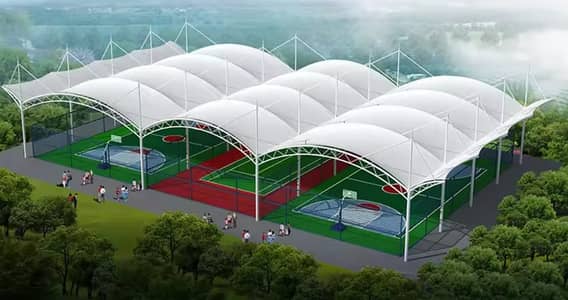 Padel court, Hyper shade, Car parking, Garage shade, Marquee shed
