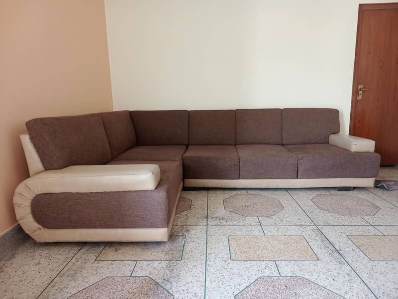 6 seater L shape sofa 1