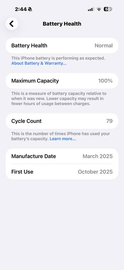 Apple I phone 16 pro max 256 (physical+E) 8 month warranty + 1y gnext