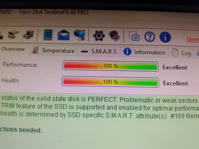 SSD 100% health branded excellent condition imported