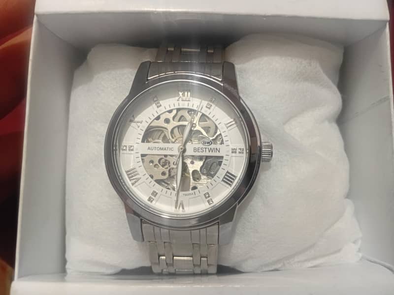 Bestwin automatic skeleton watch 3