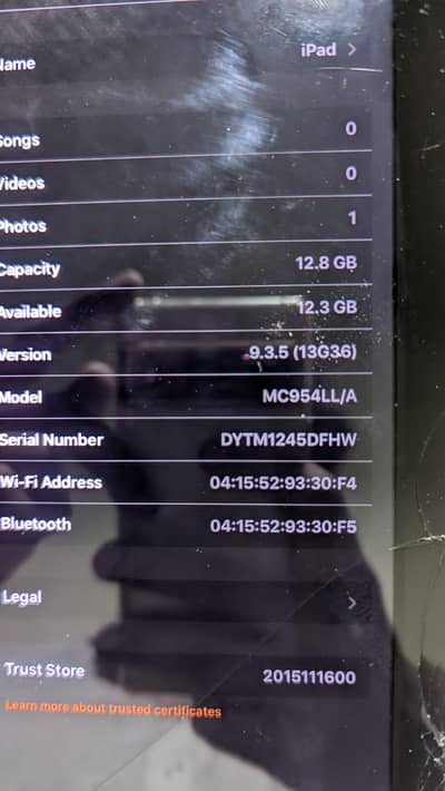 I pad 16 gb 10 by 8