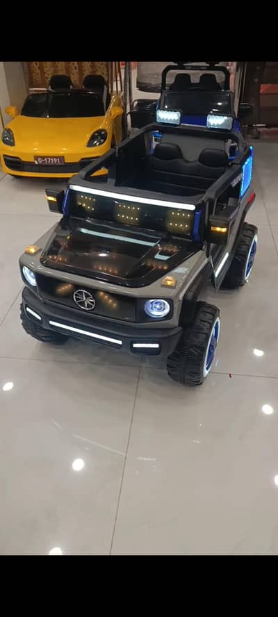 kids electric Jeep rechargeable big size disco lighting