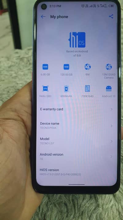 Tecno pova 6/128 10/10 condition