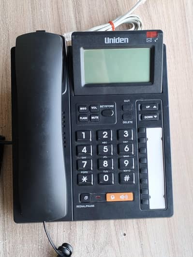 Uniden AS7411 Landline Phone with CID Speaker LCD Tilt Adjustable