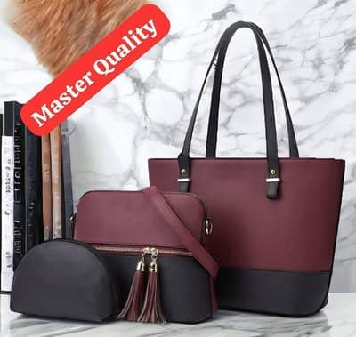 Stylish girls Maroon hand bag Set-3