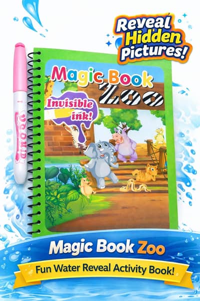 Magic Water Book Painting Drawing Coloring Board Book