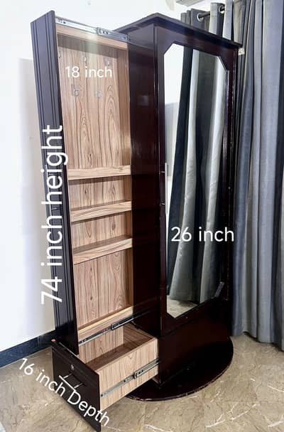 Tali/sheesham wood dresser cum cupboard