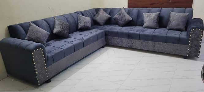 SOFA L SHAPE 6 SEATER BRAND NEW NEVER USED 10.10 CALL 03261271600
