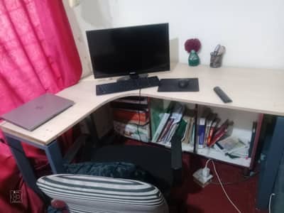 office table, L shape office table,  foldable table