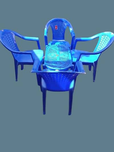 Blue Plastic Arm Chairs for Sale