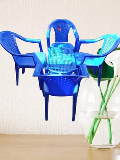 Blue Plastic Arm Chairs for Sale