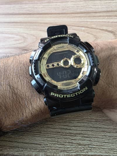Casio G-Shock GD-100GB Black & Gold (100% Original)