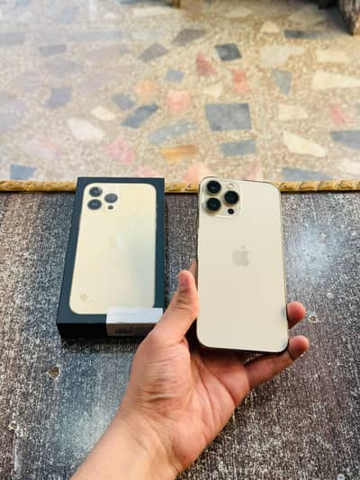 iphone 13 Pro Max with Box 256GB 100 Health Sheesha Condition WP