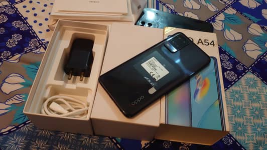 Oppo A54 All ok with box and charger 4/128. GB pta approved