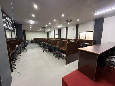 3300 Sqft Fully Furnished Office for 120 People Real Pics Main Boulevard Gulberg Lahore