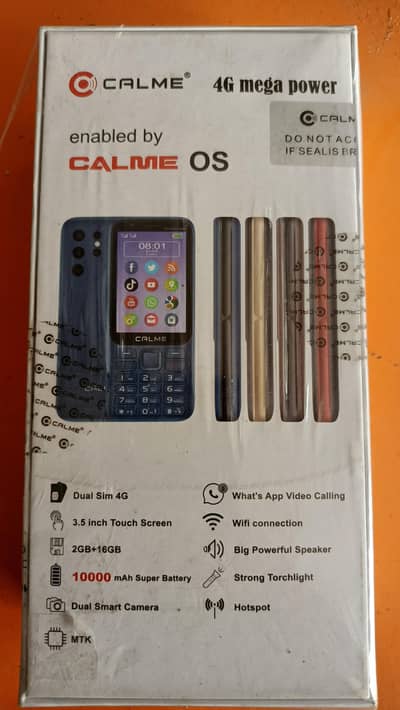 Calme 4G Mega Power – 10000mAh Super Battery – Open Box – PTA Approved
