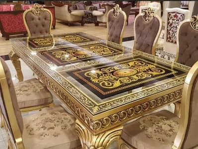 Chinioti Dining Table Shahi Structure Sheesham wood