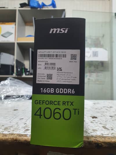 RTX 4060TI 16 GB BRAND NEW CONDITION  WITH BOX