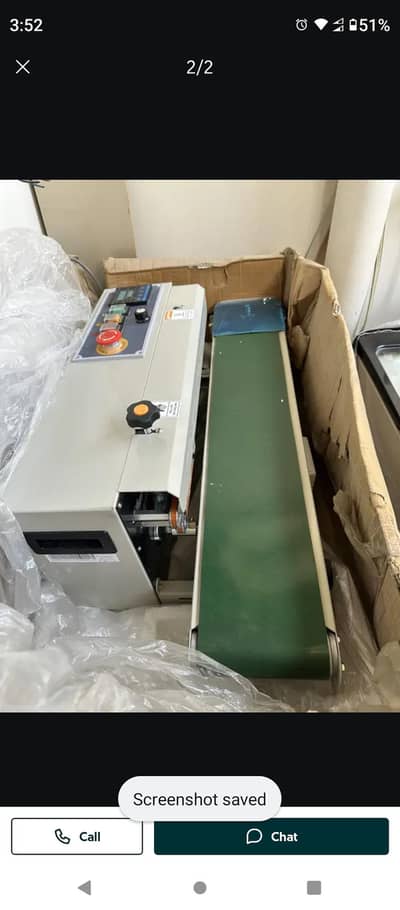 Continuous Band Sealer Machine pouch paking machine