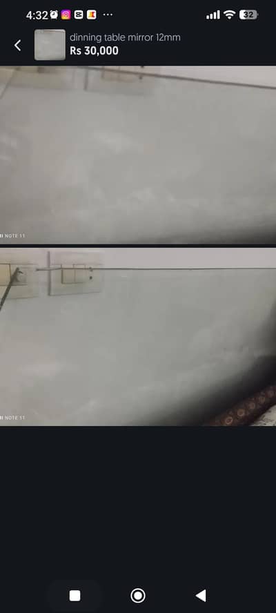 dinning table mirror 12mm
