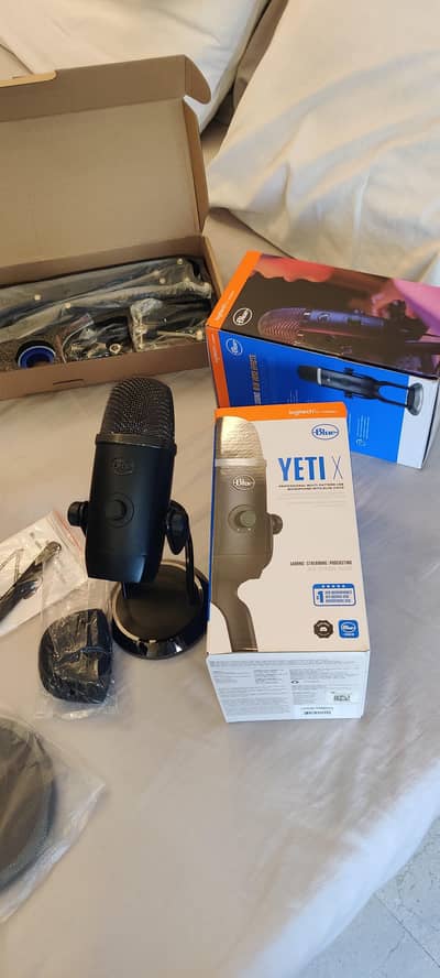 Logitech Blue Yeti X Premium microphone imported from USA.