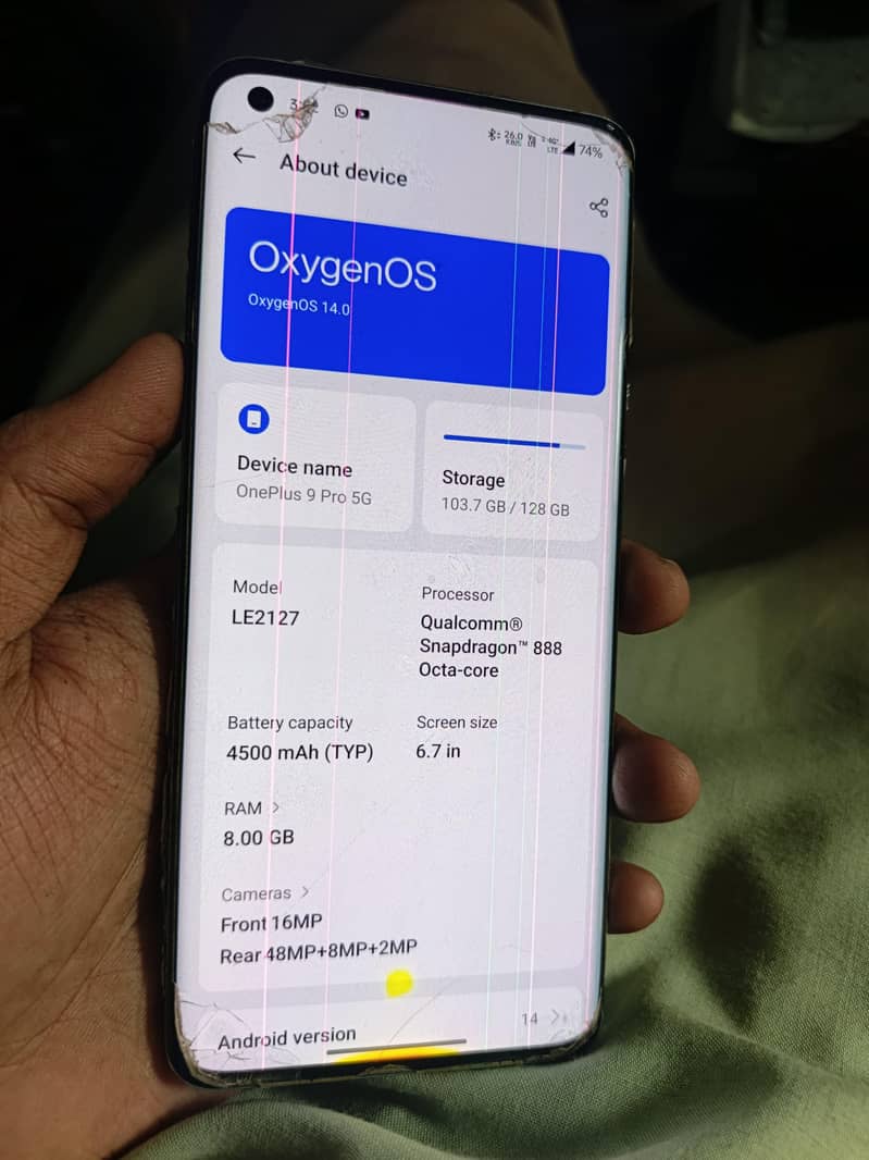OnePlus 9pro single sim PTA 5