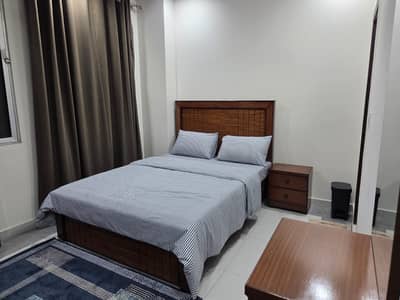 950 Sqft Fully Furnished Luxury Designer 2 Bed Apartment Available FOR RENT In Bahria Town Phase 8 RWP