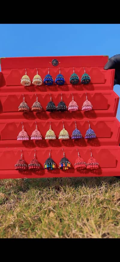jhumka Box with 12 Beautiful Color