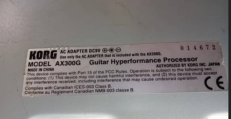 Guitar Hyper Performance Processor Korg Toneworks AX300G 2