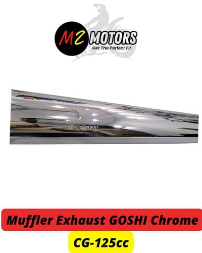 Muffler Exhaust Chrome Silencer GOSHI for Honda CG125 - Premium Sound