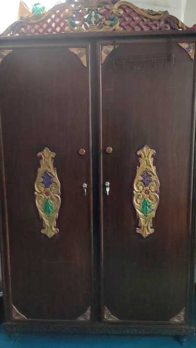 wooden wardrobe