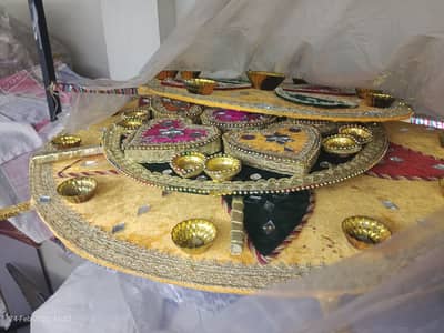 Mehendi wedding 6 thaal. Wedding stuff for sale.