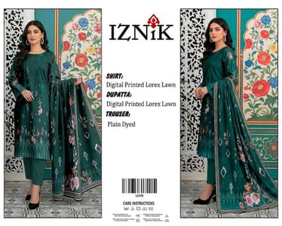 3Pcs Women's Unsticted Printed Lawn Suit